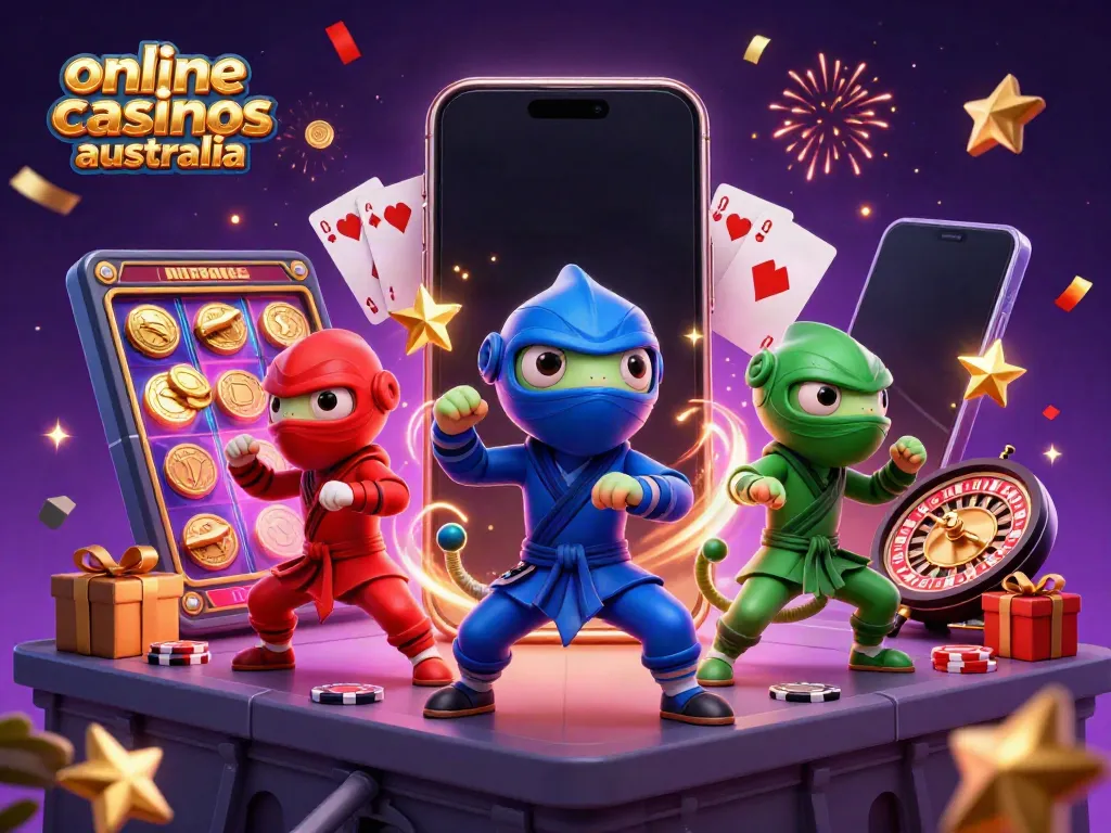 Engaging illustration of the online casinos australia chameleon team showcasing dynamic gaming action.