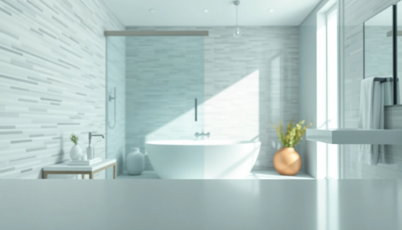 Stylish shower doors sliding in a modern bathroom with elegant tiling and bright lighting.