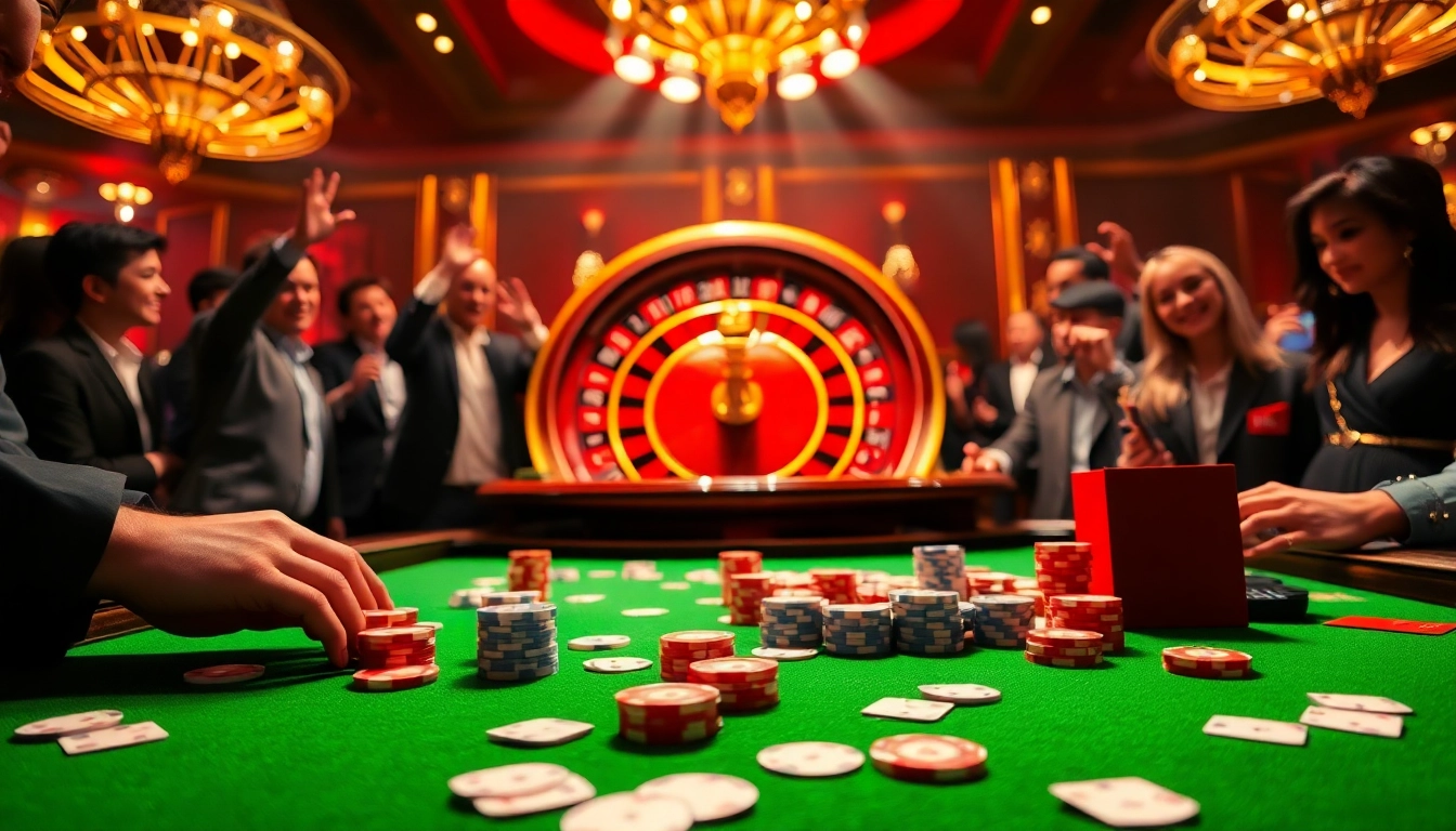 Experience the thrill of gambling with the rr88 link at an elegant casino table.