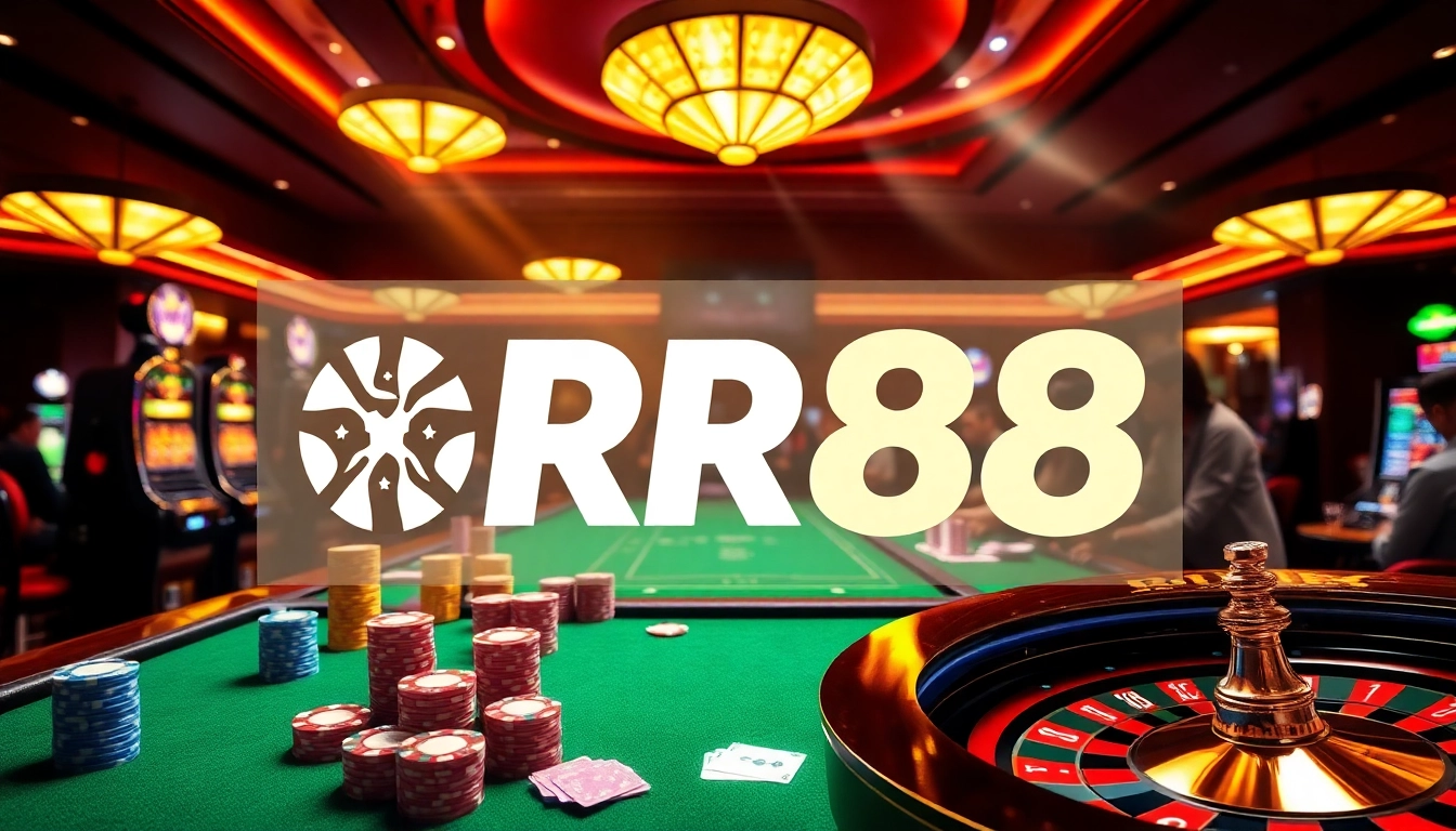 Experience the thrill of gambling at RR88 with vibrant casino elements and engaging gameplay.