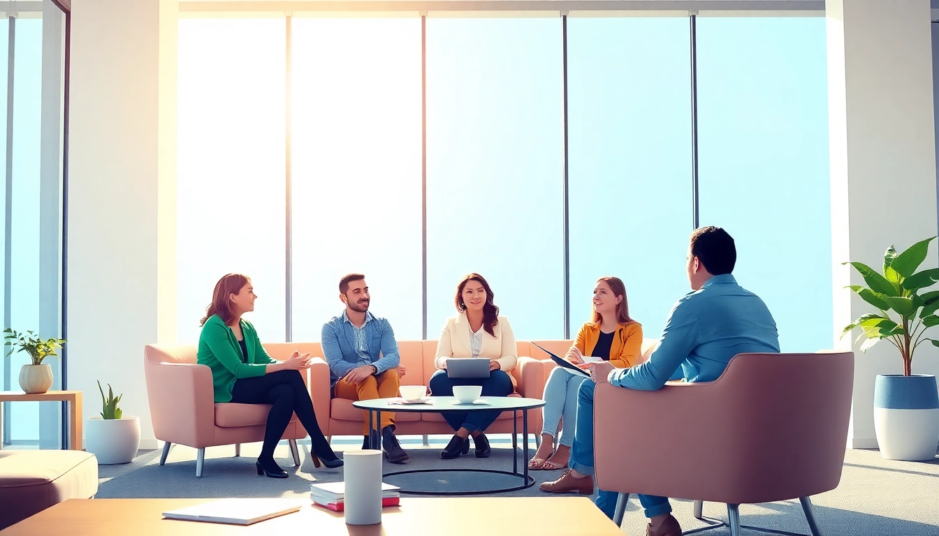 Engaging career coaching session in professional setting highlighting collaboration and guidance.