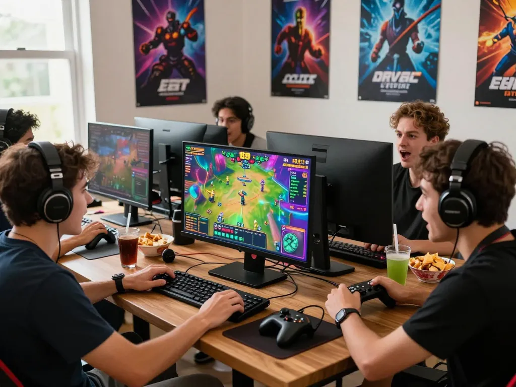 Friends enjoying the 789 club game together in a vibrant gaming setting.