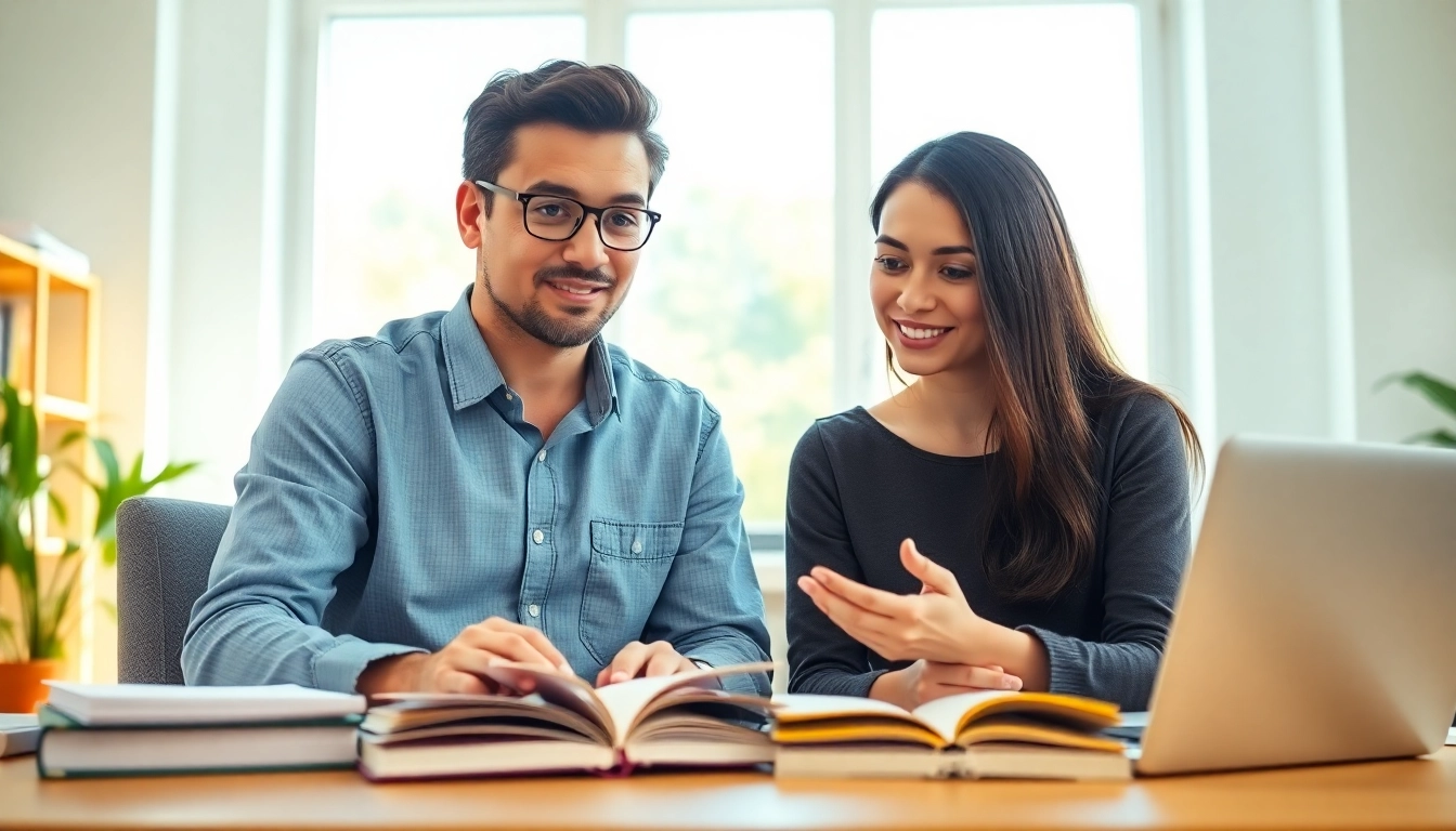 TOEFL expert help offered in a bright study setting, showcasing engaging personalized coaching.