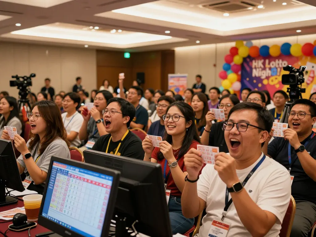 Orang-orang merayakan hasil undian HK Hari Ini di acara yang meriah dengan semangat dan antisipasi.