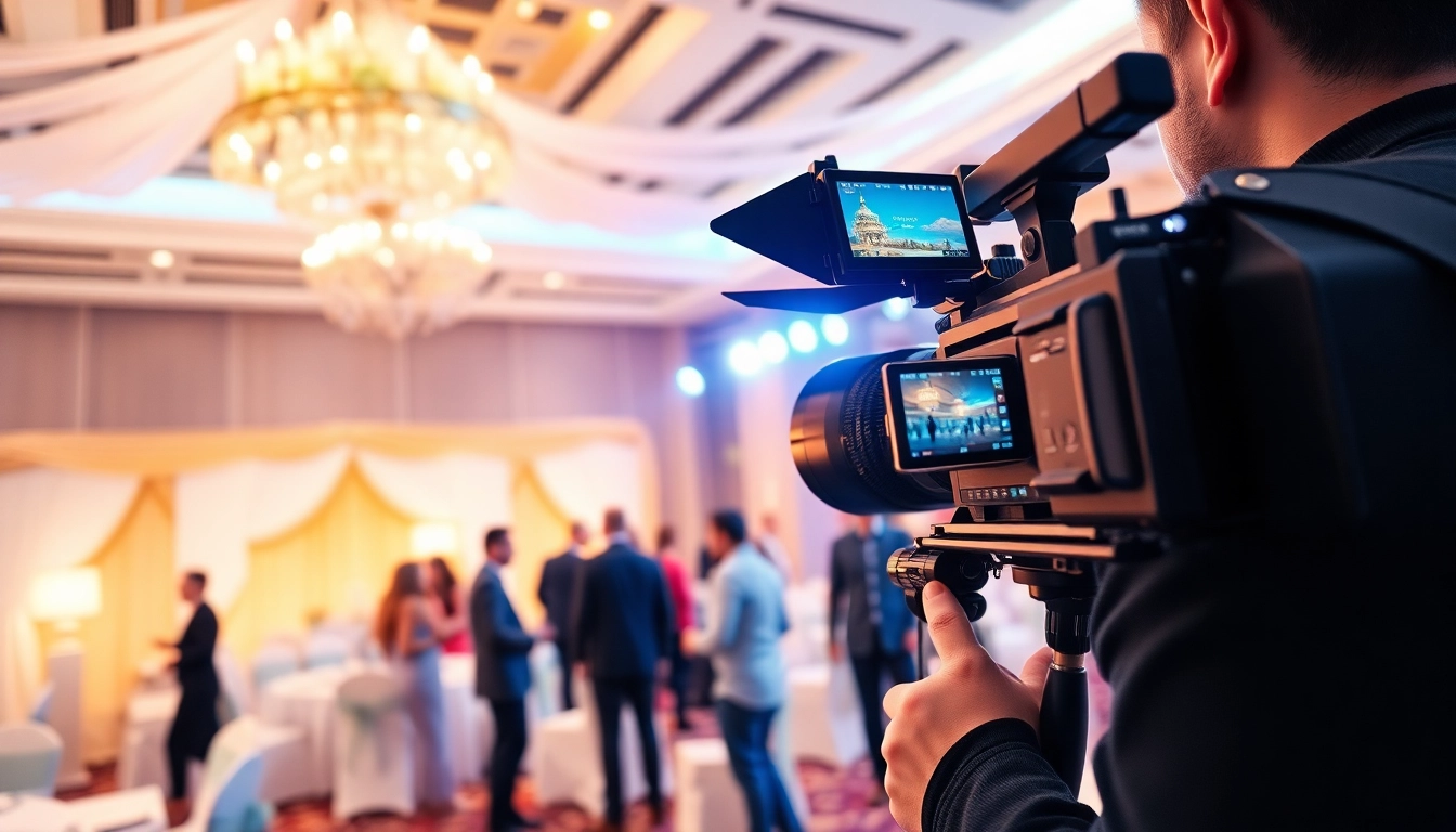 Engaging Event videography services captured by a professional at a lively corporate gathering.