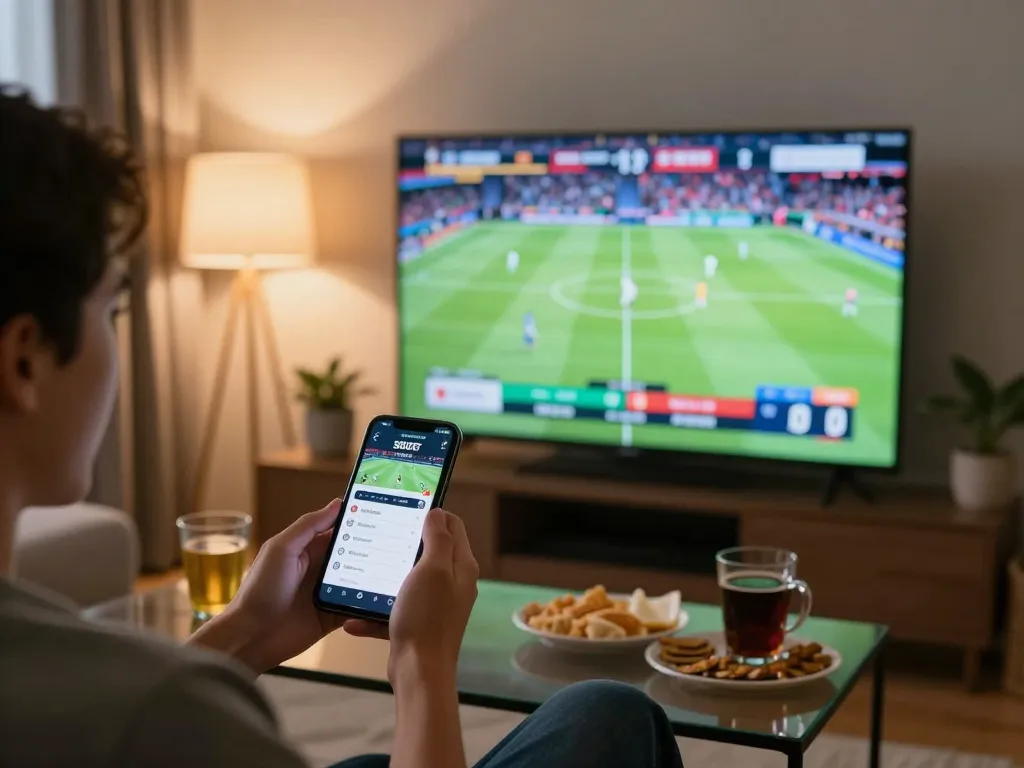 Aplikasi SBOBET beraksi saat seorang bettor terlibat dalam taruhan olahraga langsung di rumah.