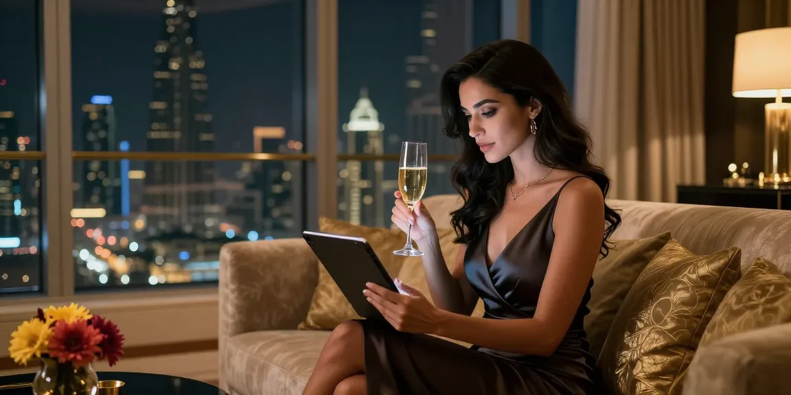 Elegant atmosphere for Dubai escort services at osmdubai.com showcasing luxury and sophistication