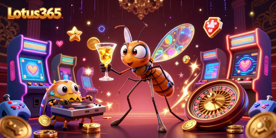 Experience exciting gameplay on Lotus365 with vibrant casino-themed characters.