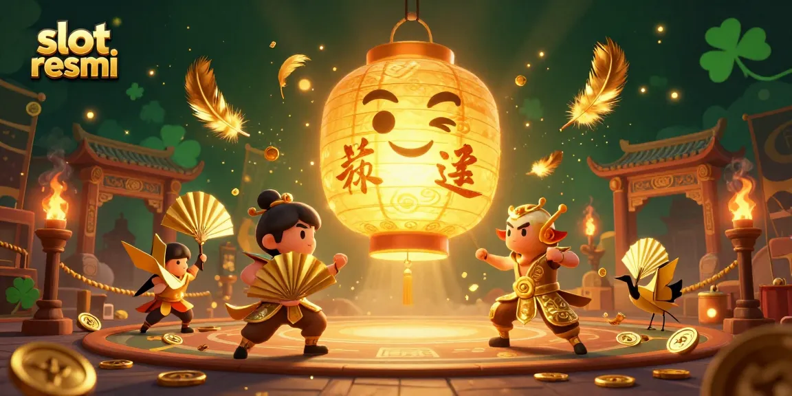 Experience thrilling gameplay with slot resmi in this vibrant 3D illustration featuring exciting symbols and characters.